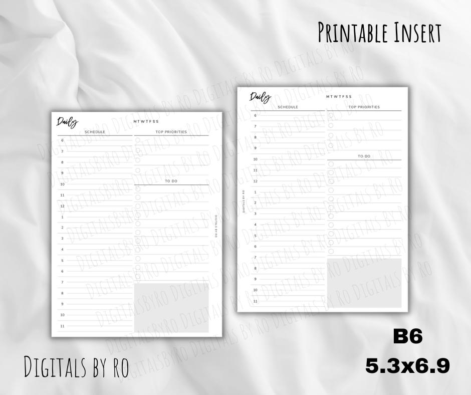 Minimal Daily Insert