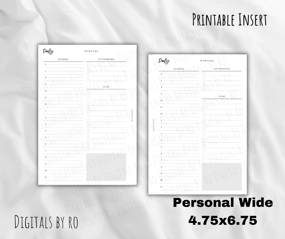 Minimal Daily Insert