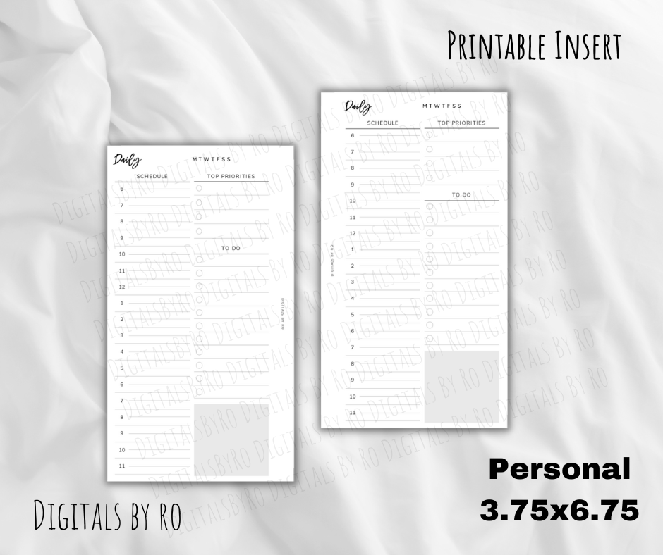 Minimal Daily Insert