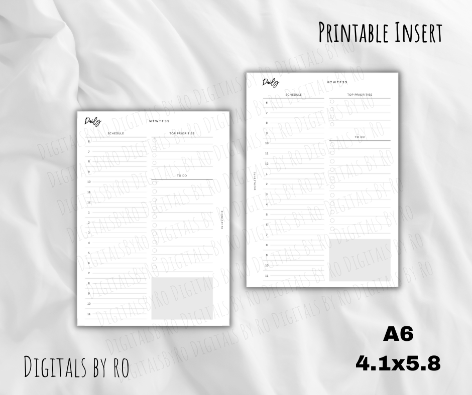 Minimal Daily Insert