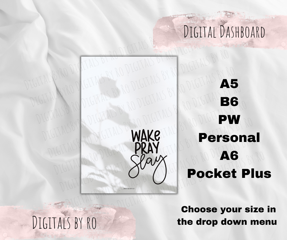 Wake, pray slay Dashboard