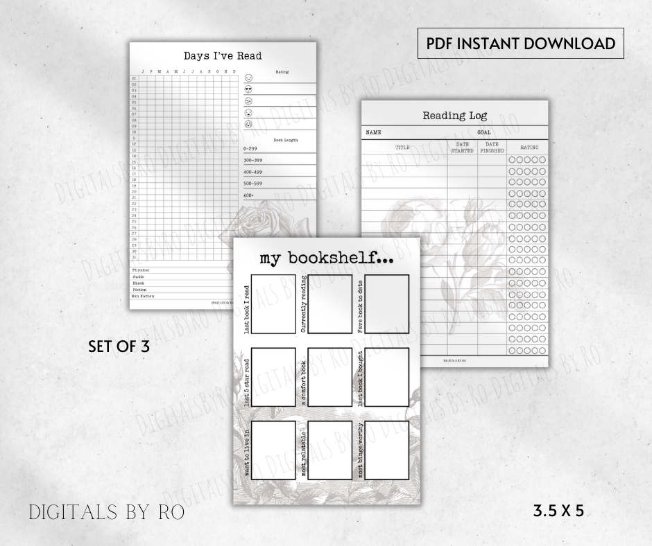 Functional Bookish Cards (Set of 3)