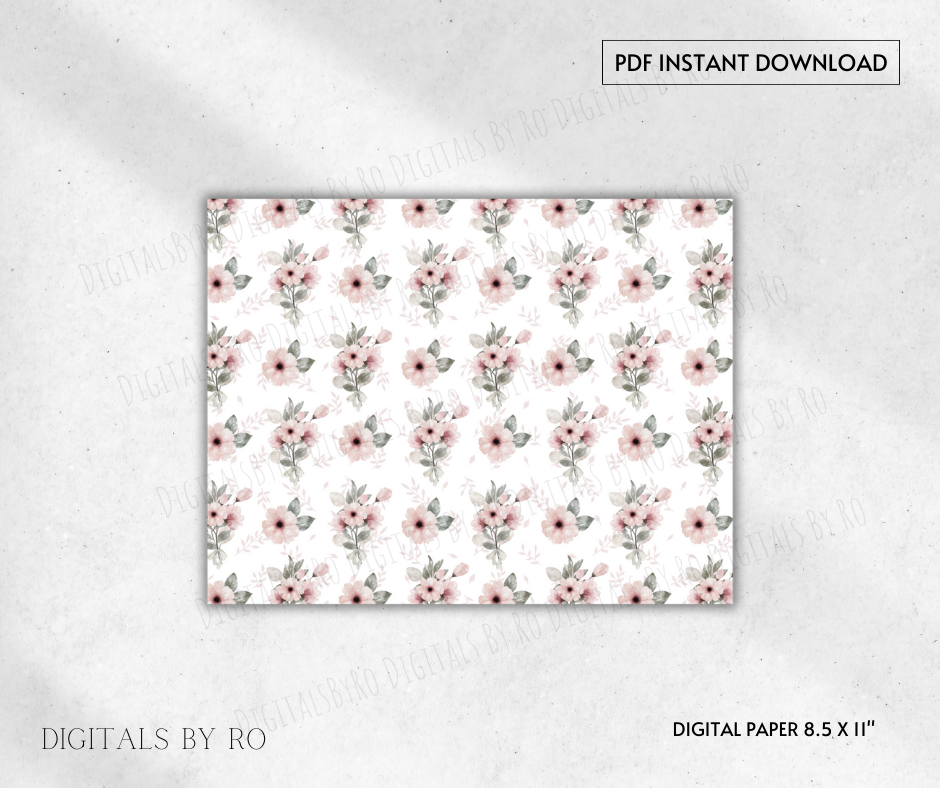Shabby Blossom Vellum