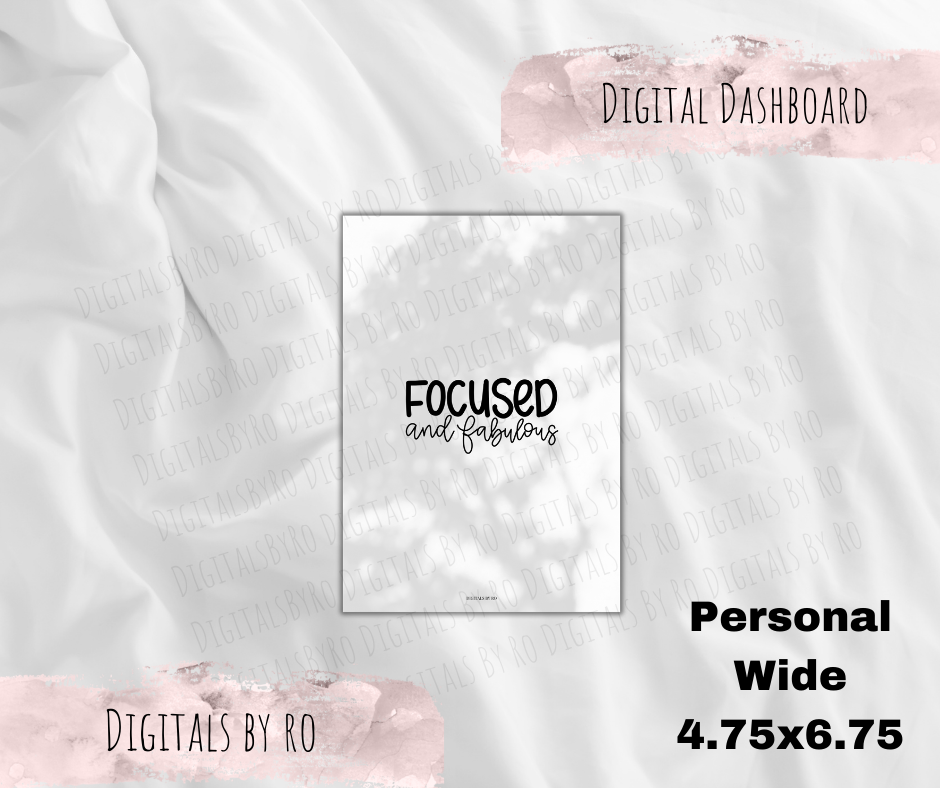Focused Dashboard