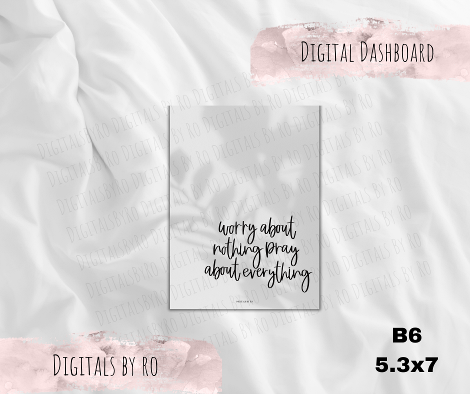 Philippians 4:6 Dashboard