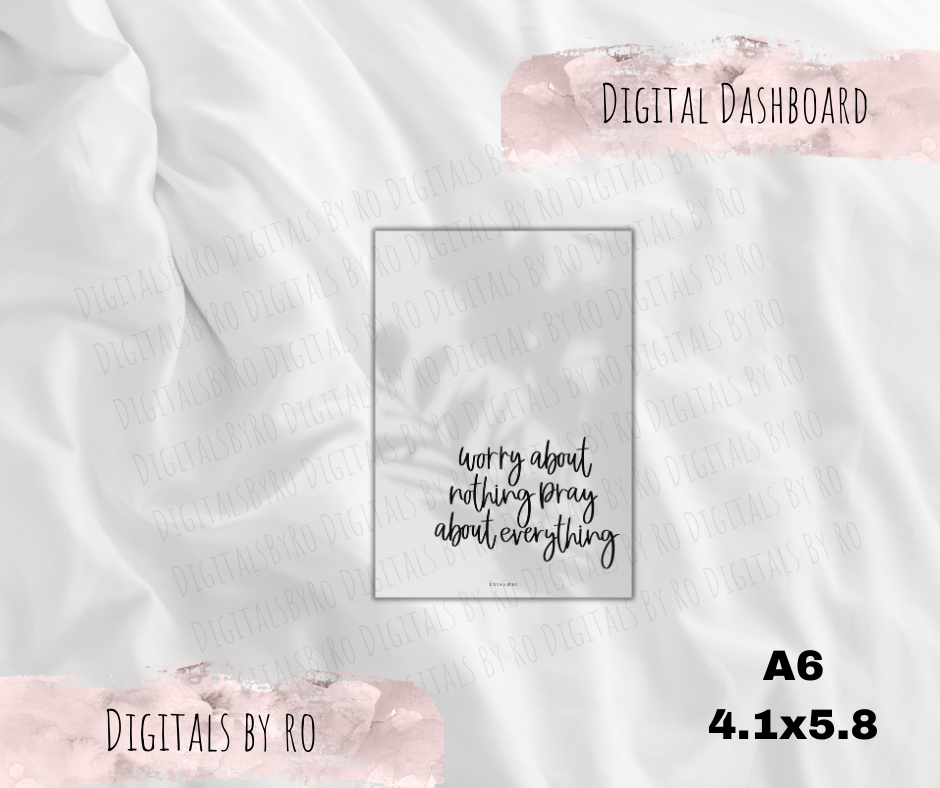 Philippians 4:6 Dashboard