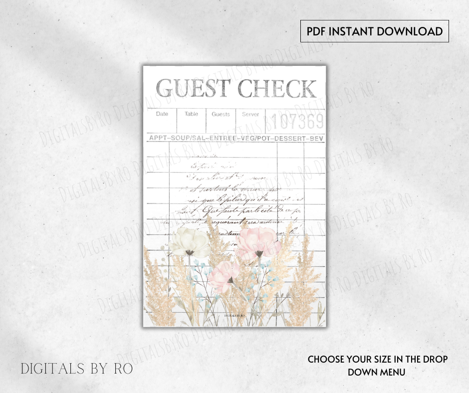 Guest Check Dashboard