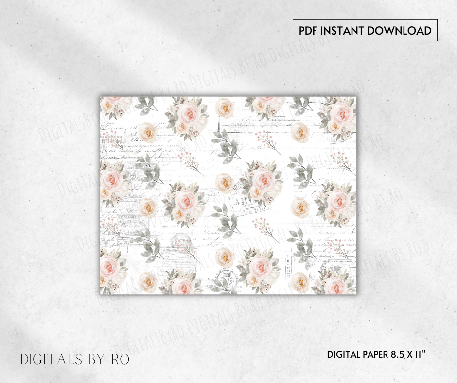 Vintage Florals Vellum