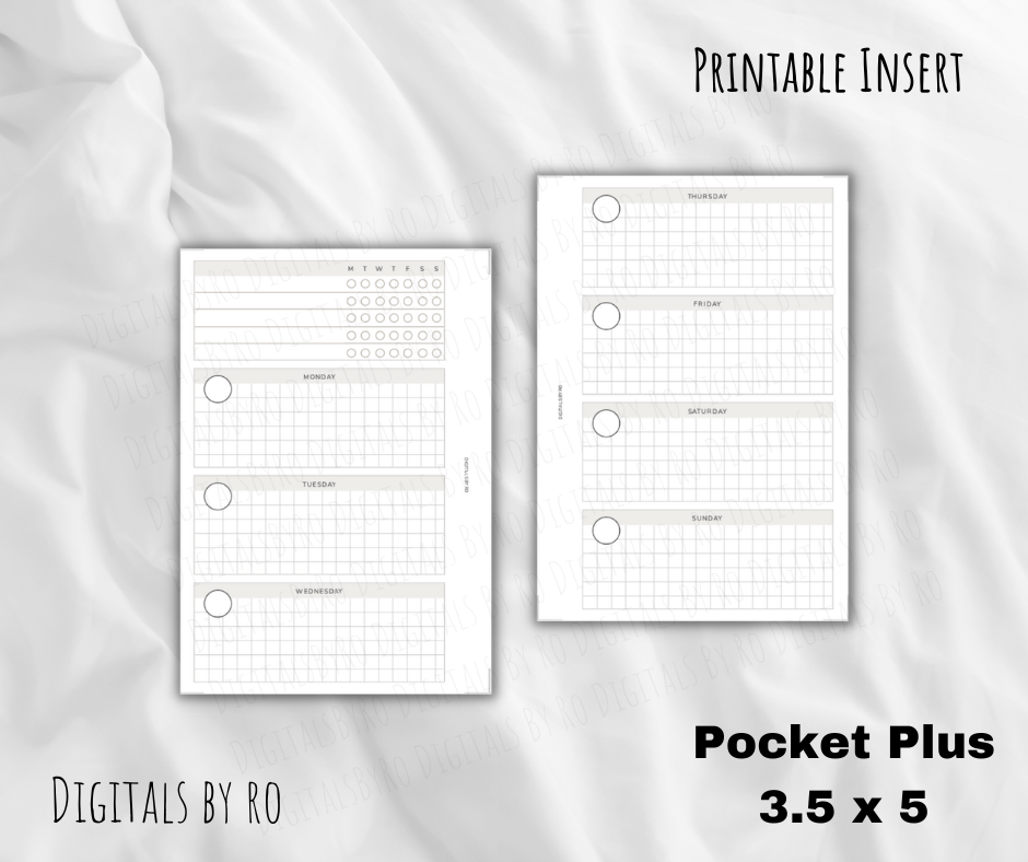 Horizontal Week on 2 Pages (WO2P)