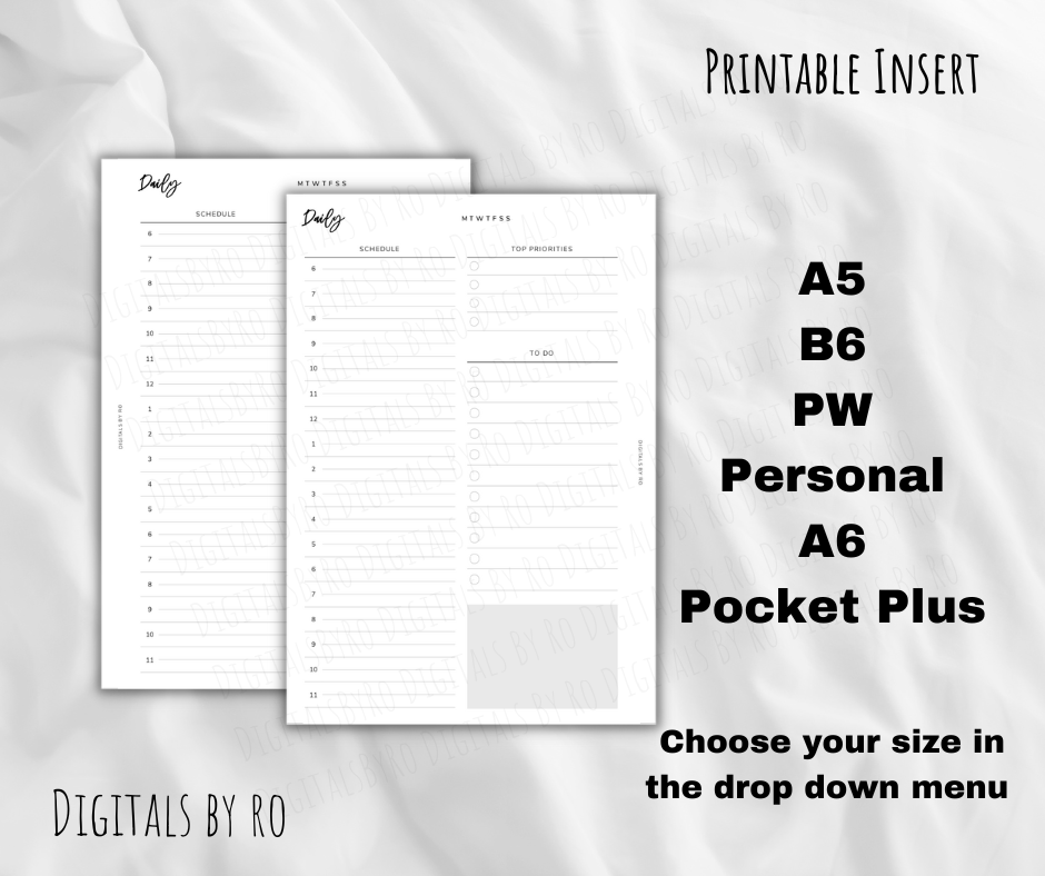 Minimal Daily Insert