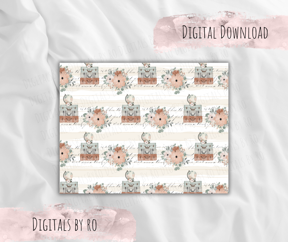 Vintage Luggage Paper/Vellum