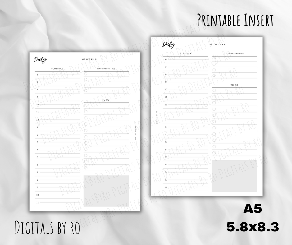 Minimal Daily Insert