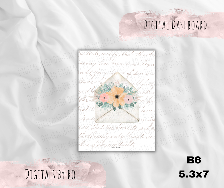 Floral Letter Dashboard