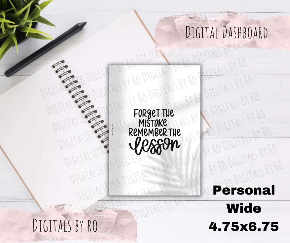 Lesson Printable Dashboard