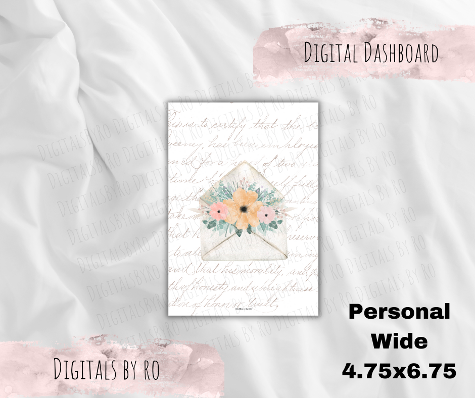 Floral Letter Dashboard
