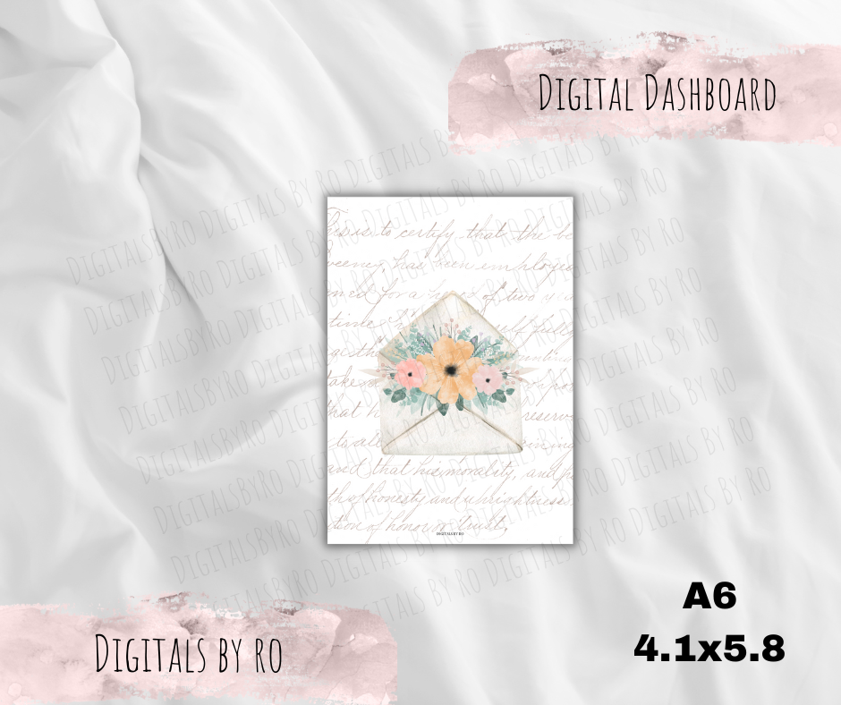 Floral Letter Dashboard