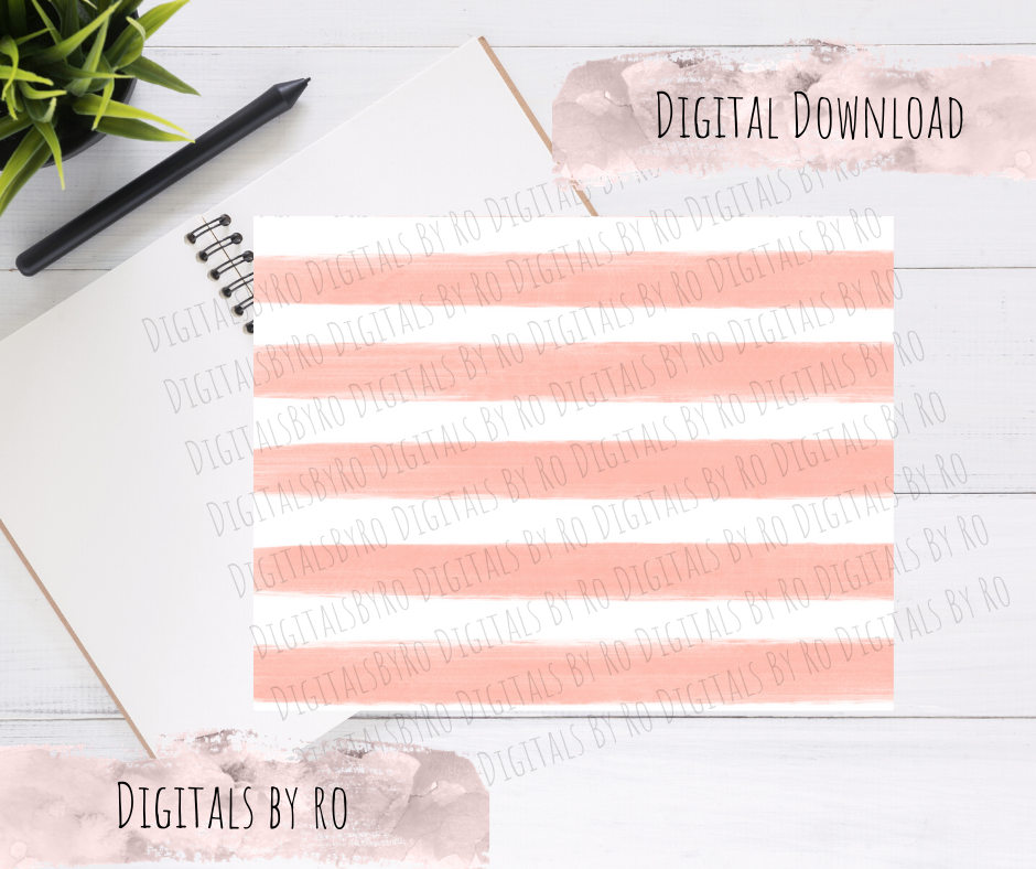 Summer Stripes Digital Paper