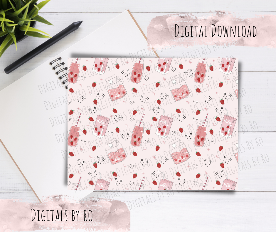 Strawberry Milk Paper