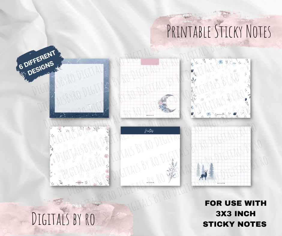 Winter Wonder Printable Sticky/Memo Notes