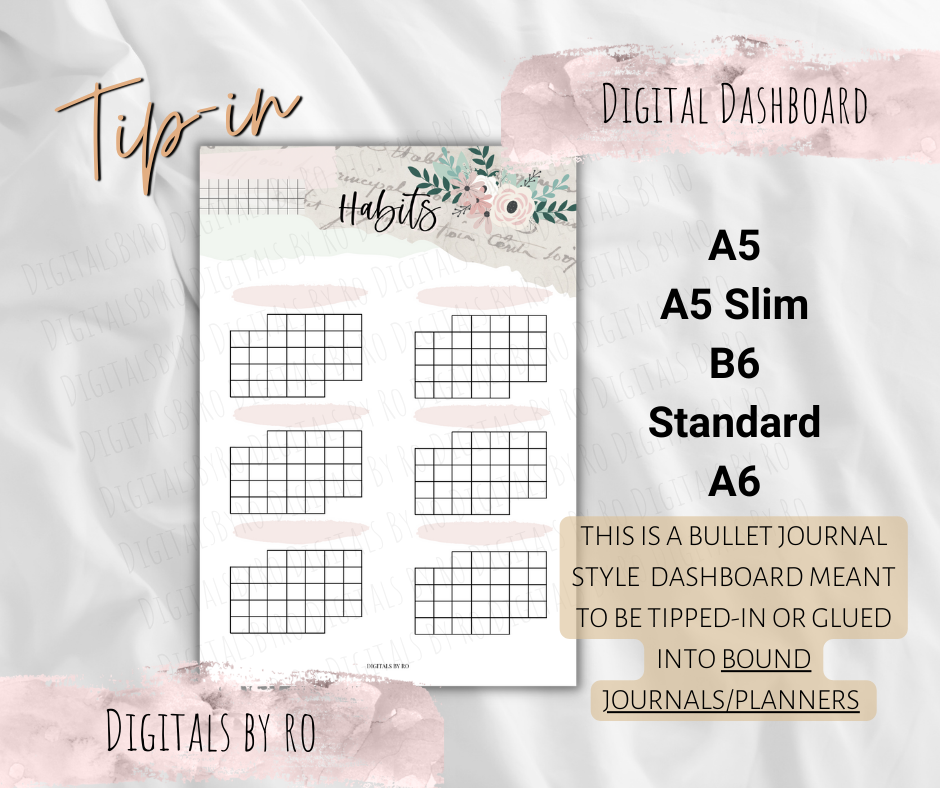 Spring Vibes Habit Tracker Tip-in