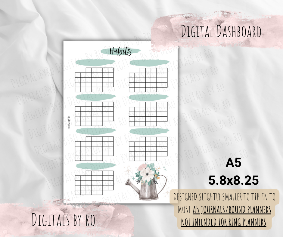 Floral Habit Tracker Tip-in