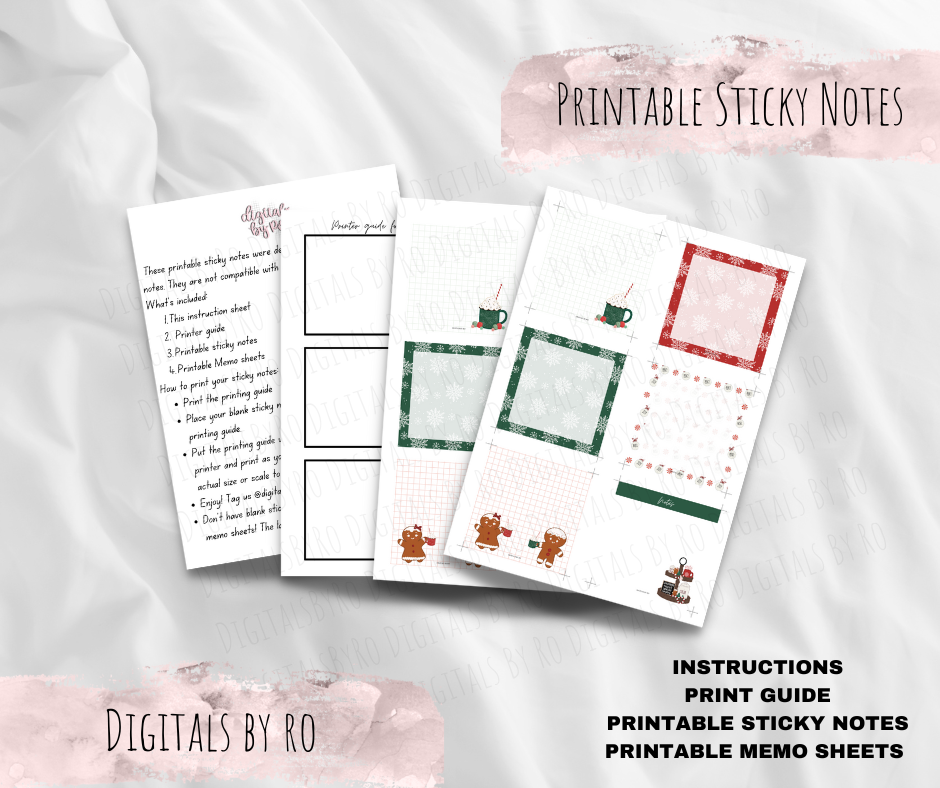 My Favorite Things Printable Sticky/Memo Notes