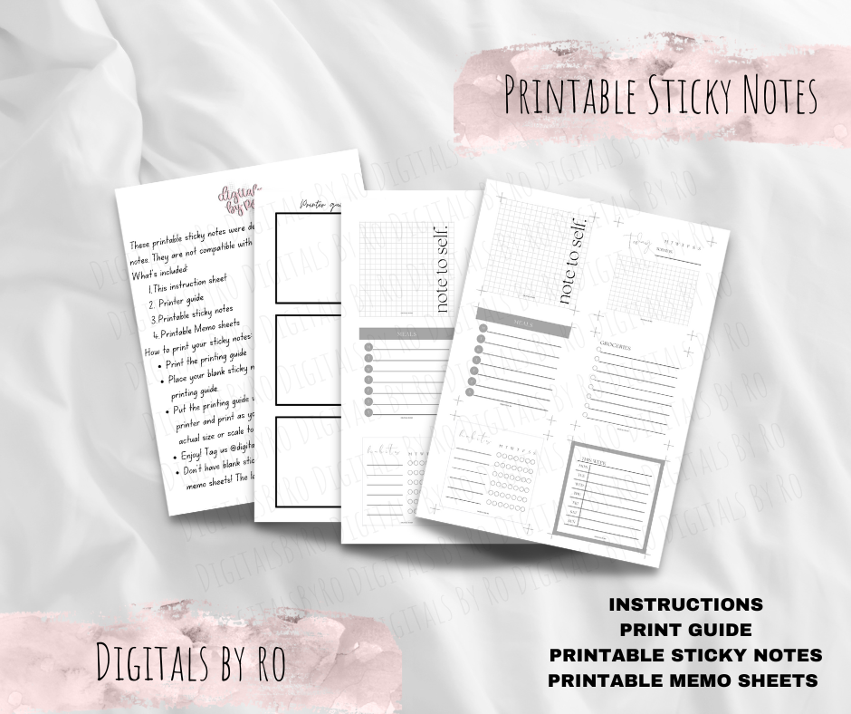 Minimal Variety Sticky/Memo Notes