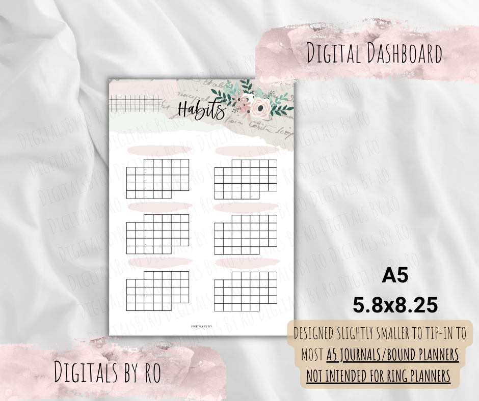 Spring Vibes Habit Tracker Tip-in