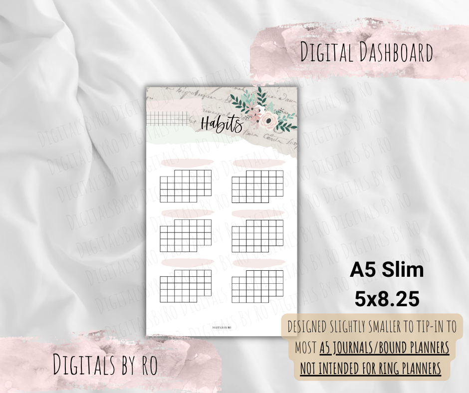 Spring Vibes Habit Tracker Tip-in