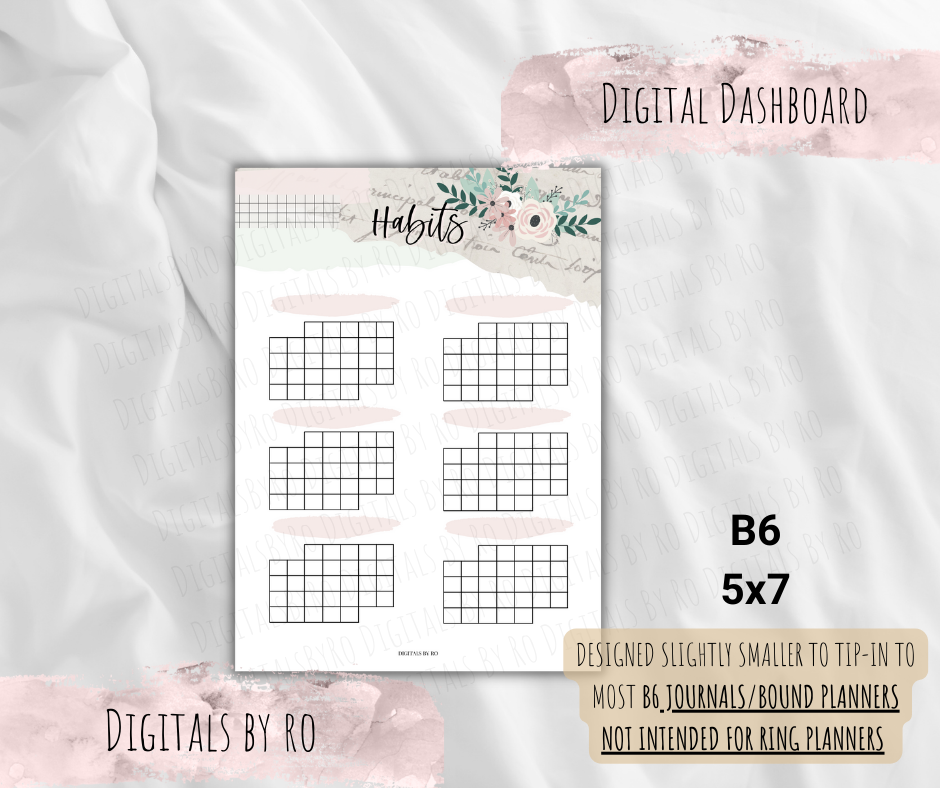 Spring Vibes Habit Tracker Tip-in
