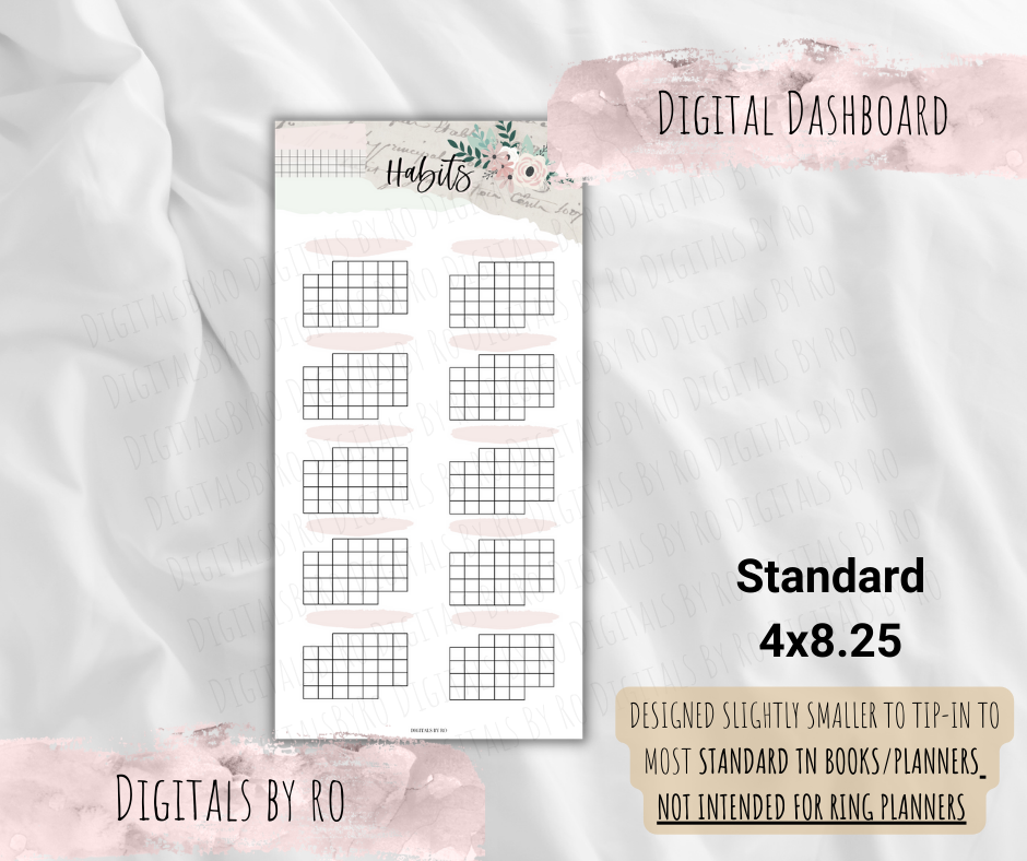 Spring Vibes Habit Tracker Tip-in