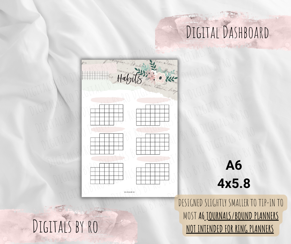 Spring Vibes Habit Tracker Tip-in