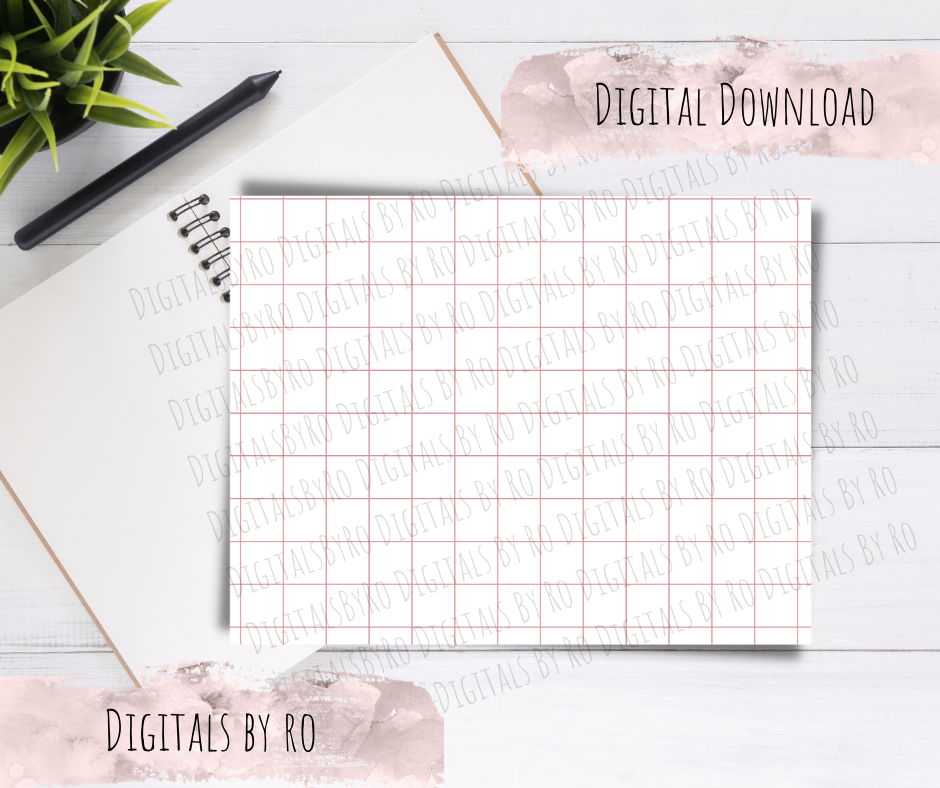 Pink Grid Paper