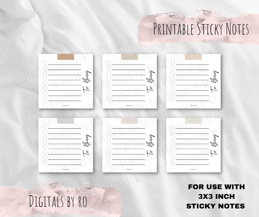 Neutral To Buy Sticky/Memo Notes