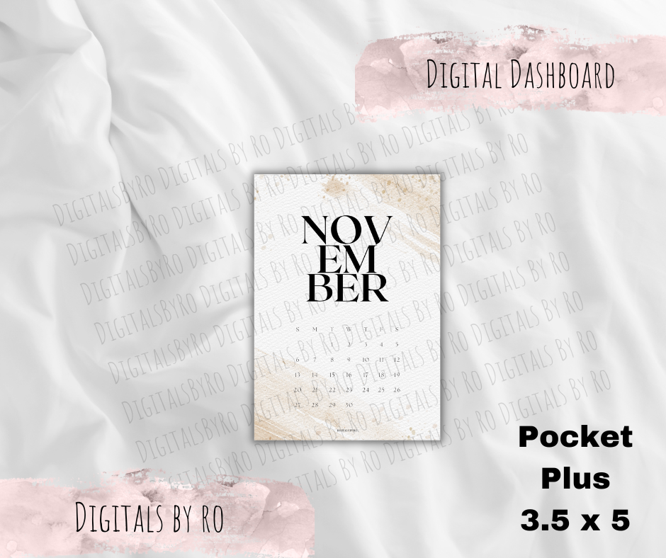 November Minimal Calendar