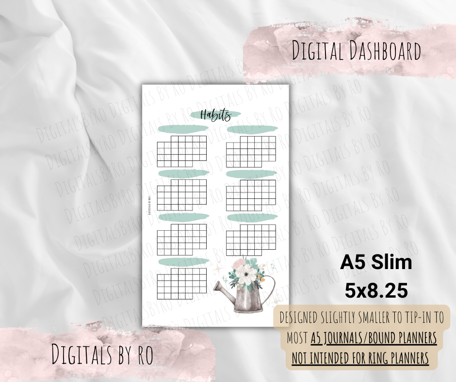 Floral Habit Tracker Tip-in