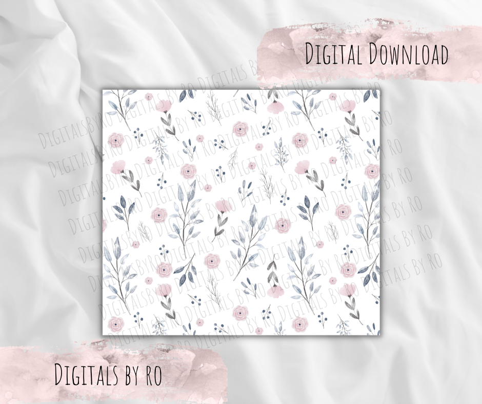 Pink Winter Florals