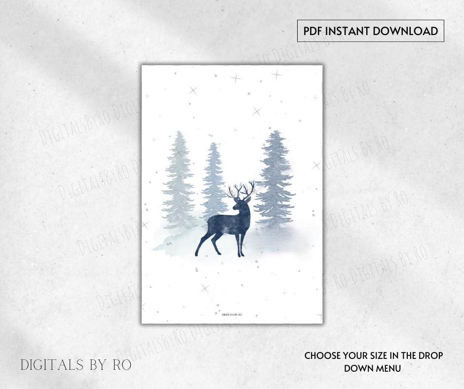 Winter Deer