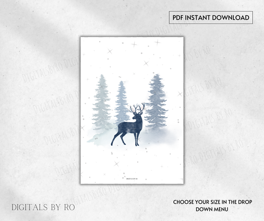 Winter Deer
