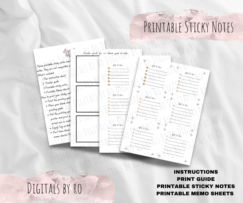Neutral Get It Done Sticky/Memo Notes