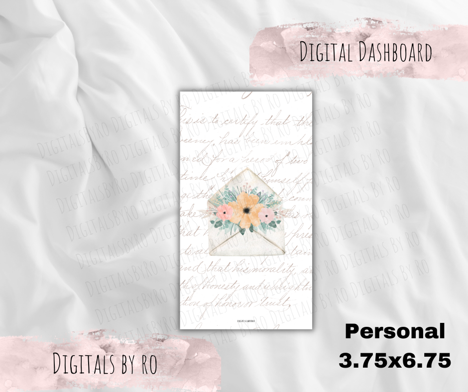 Floral Letter Dashboard