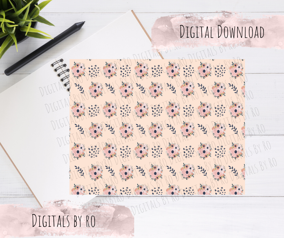 Summer flowers Digital Paper