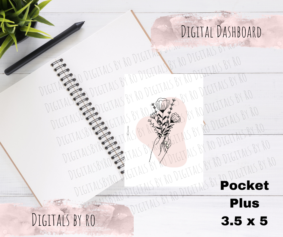 Pink Flowers Pocket Plus
