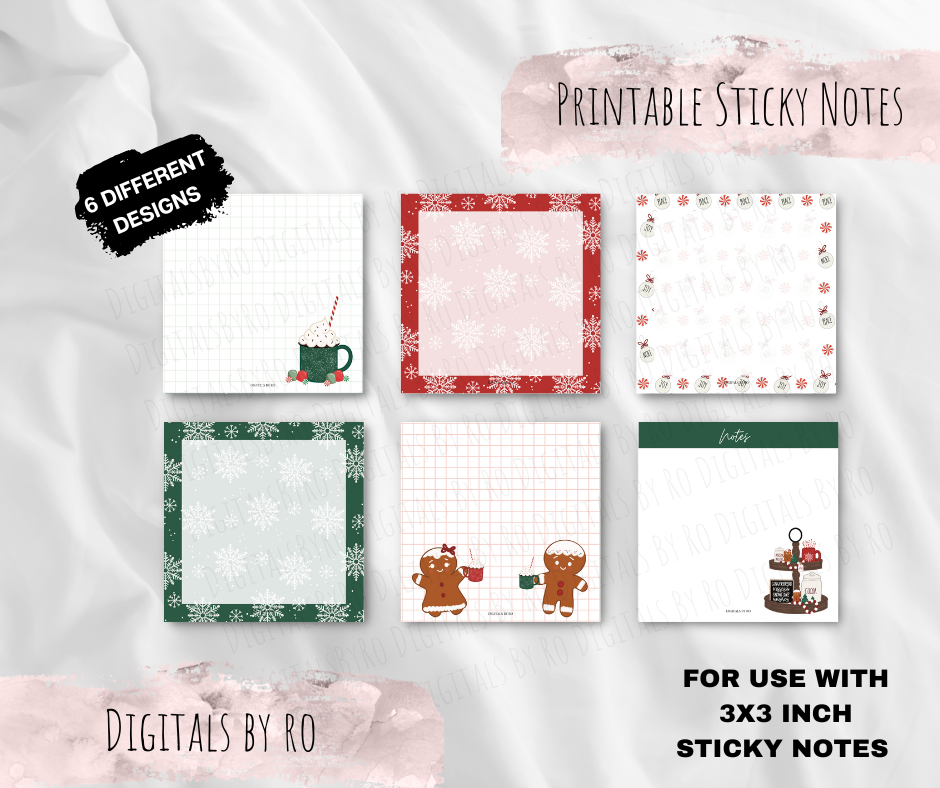 My Favorite Things Printable Sticky/Memo Notes