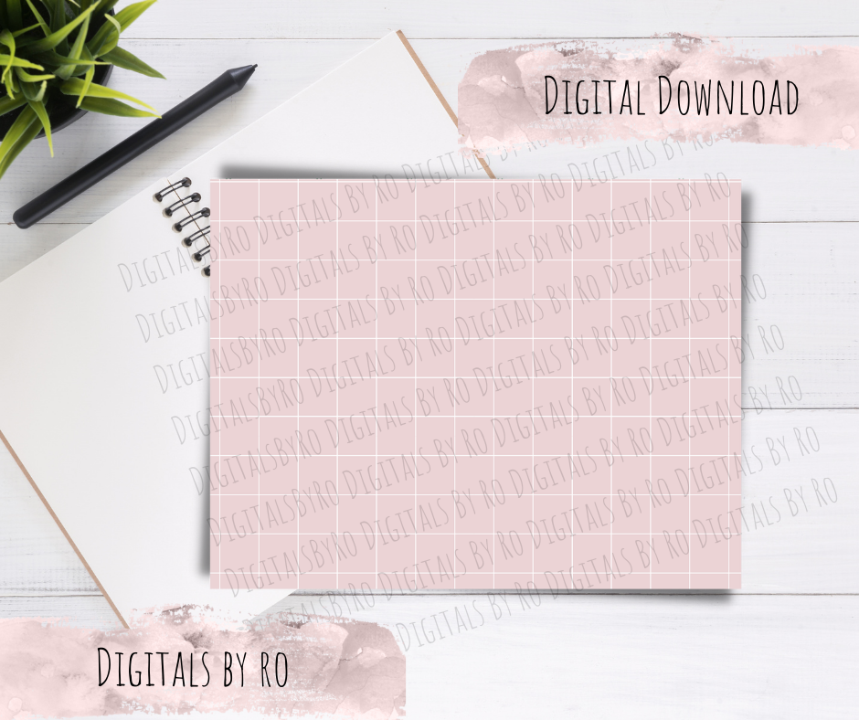 White and Pink Grid Paper