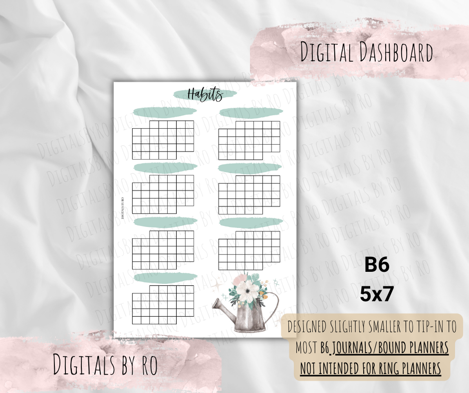 Floral Habit Tracker Tip-in