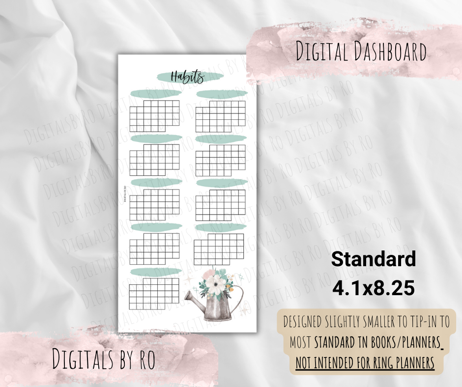 Floral Habit Tracker Tip-in