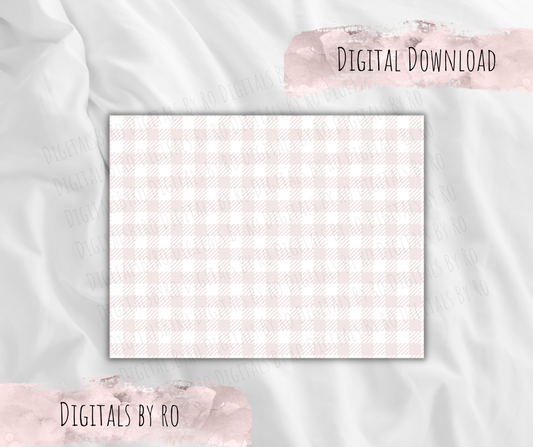 Pink gingham paper