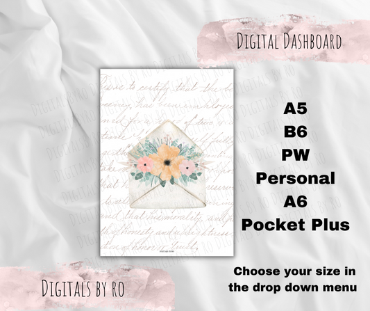 Floral Letter Dashboard