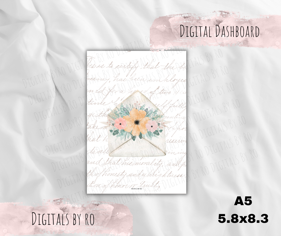 Floral Letter Dashboard